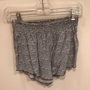 Grey & white shorts